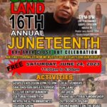16th Annual Oakland Juneteenth Flyer for Saturday,June 24,2023